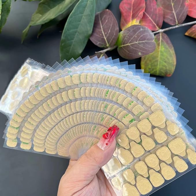 480 Pcs Press on Jelly Glue Tabs Double Sided Nail Adhesive Waterproof Breathable Transparent Strong Sticky 20 Sheets Nail Glue Stickers (#1-Standard Size)