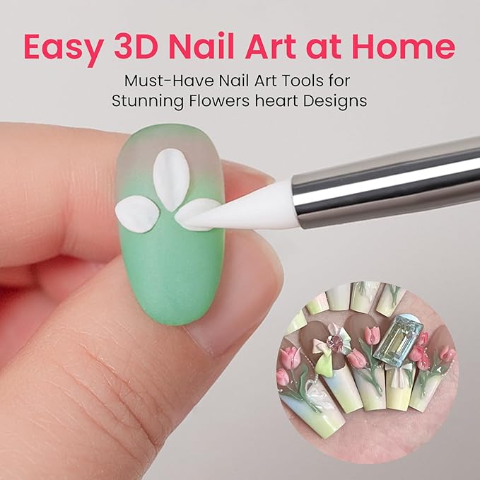 36 PCS Nail Art Brushes Set, Striping Brushes for Long Lines, Dotting Tools for Nail Supplies, Powder Brush for Gel Polish Design, Must Have Nail Tech for Salon Home