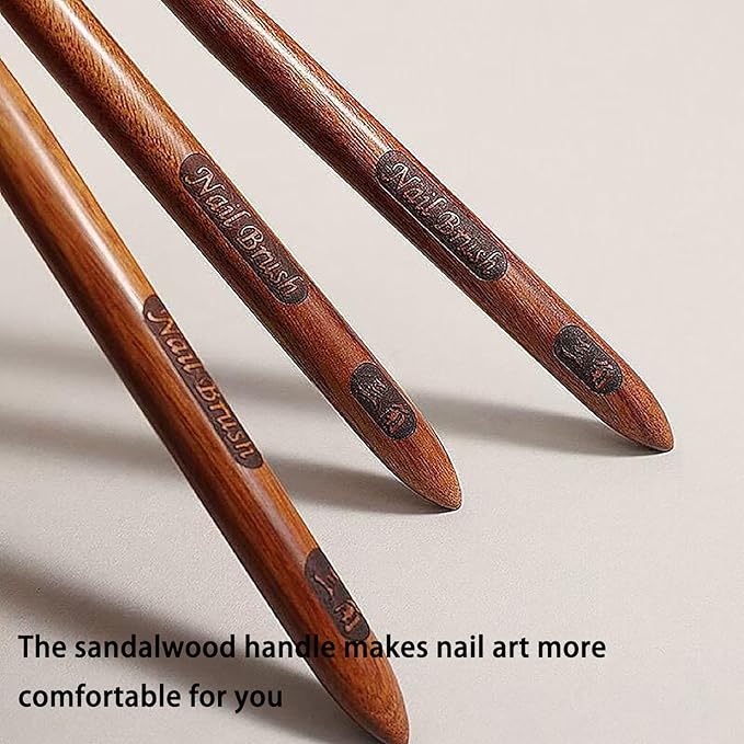 Nail Brush for Drawing Petals and Butterflies, Watercolor Paint Brushes for Oil Painting, Acrylic Paint Brushes（1 PACK） (brown)