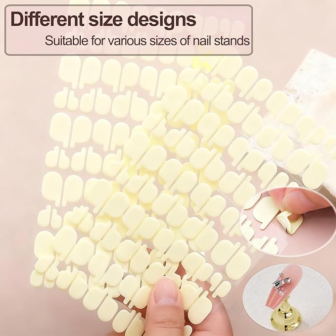 AIBEE Nail Art Tools Set, 15Pcs Nail Art Brushes 2Pcs Nail Stand for Press On 5Pcs Dual Tipped Nail Dotting Tool and Sculpture Pen with Tape Nail Holder for Painting DIY Press On Nails