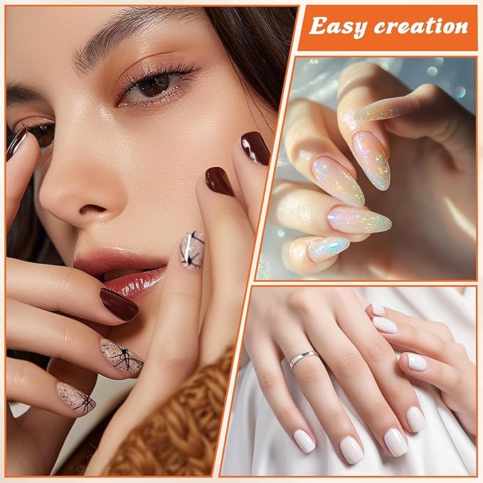 3 Pcs Nail Art Sculpture Pen, Stainless Steel 3D Gel Nail Art Sculpting Tool Dual Tipped Dotting Tool Dual-Head Fingernail Polish Design Tools for Salon Home DIY Foil Carving Drawing (Silver)