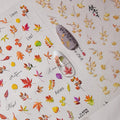 Maple Leaf Nail Stickers Fall Nail Art Decals Autumn Leaves with Design 5D Embossed Self Adhesive Nails Stickers for Nail Art Manicure Supply Decoration for Women Girls Kid 2 Sheets