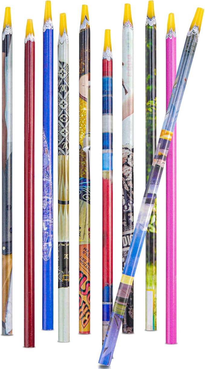 GA&EN Self Adhesive Pickup Pencil for Rhinestones and Diamond Painting, 10 PCS Long Rhinestone Picker Tool Kit for Nail Art, Nail Dotting Tools for Manicure, Jewel Applicator Gem Picker Pen Tool