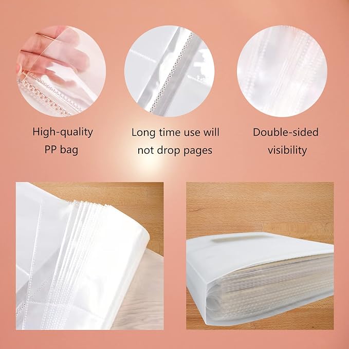 HOINCO 160 Slot Nail Art Sticker Organizer - Storage Book & Display Album