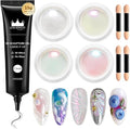 Chrome Nail Powder Pink White Powder for Nail Art Chrome for Art Home DIY