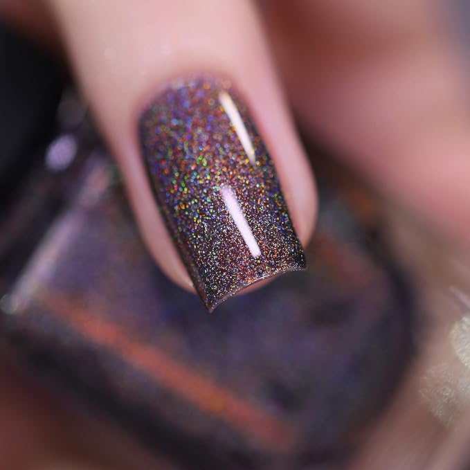 ILNP Stay Hidden - Smokey Grey Holographic Nail Polish