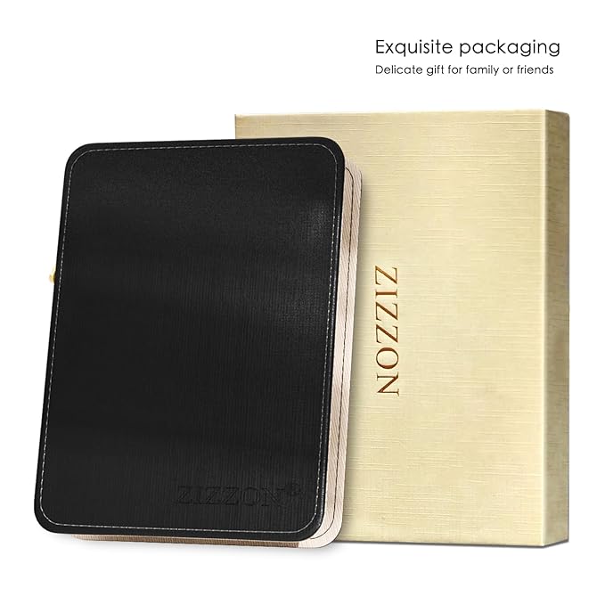 ZIZZON Manicure Set Professional Stainless Steel Toenail and Fingernail Clippers Set 9 in1 Pedicure and Grooming kit with Travel Case (Black)