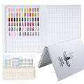 Professional 216 Nail Colors Display Chart, Nail Gel Polish Organizer Card Book, Nail Art Salon Nail Swatch Stick Card board Painting Practice Book