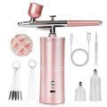 SAVILAND Super-Stable Airbrush Kit: 25 PSI Precision Airbrush for Nails Recharge Dual-Mode Airbrush Gun 0.3mm Nozzle Airbrush Machine Makeup Protable Airbrush Gel Nail Ombre French Paint Nail Art