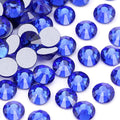 Dowarm 720pc SS20 Flatback Rhinestones, 4.8MM Crystal Rhinestones for Craft, Face Nail Art, Dance Costumes, Non Hotfix (SS20 / 4.8MM, Blue/Sapphire)
