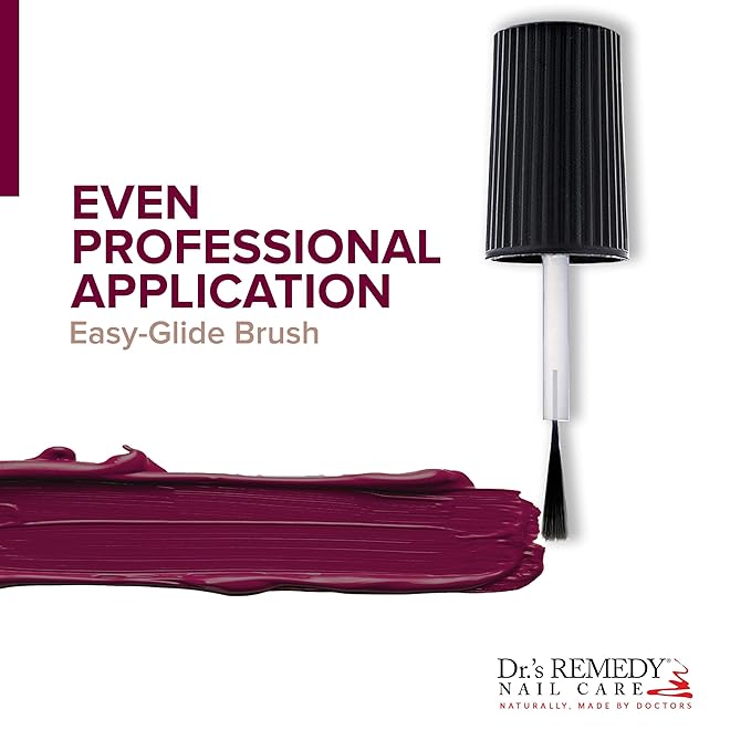 Dr’s Remedy Enriched Nail Polish: Non Toxic, All Natural, and Organic - Doctor Formulated: Strengthens, Restores, Heals, and Protects '24-Free' - FOCUS Fuchsia