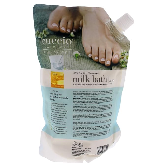 Milk Bath Pedicure and Body Treatment by Cuccio Naturale for Women - 32 oz Nail Treatment