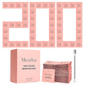 MelodySusie Nail Polish Remover Pads, 200 PCS Acetone Large Size Individually Wrapped Wet Wipes Rapid Gel Polish Removal Portable Travel Kit for Home Professional Use