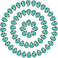 MECCANIXITY Teardrop Rhinestones 7x10mm, 84 Pcs Pointed Back K9 Glass Shiny Drop Shaped Rhinestones Crystal Gems for DIY Jewelry Making Crafts, Lake Green