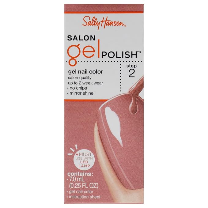 Sally Hansen Salon Pro Gel Nail Polish Lacquer, Pink Pong, 0.24 Fl. Oz.