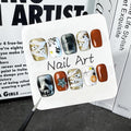 Halloween Handmade Press on Nails Golden Glitter Fake Nails Halloween Cute Mummy Spider Web Spider Designs Muti-Layer Gel Thick Acrylic Nails Full Cover Short Square False Nails for Women (Size M)