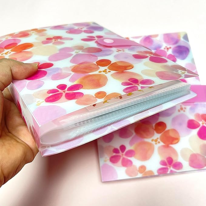 144 Slots Nail Art Sticker Storage Book Display Collecting Equipment Nail Art Decals Photos Storage Book Manicure Designer Tools Decoration Kits(Flower)