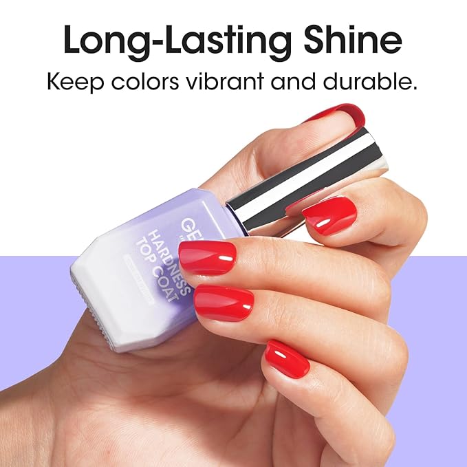 GELLEN No Wipe Gel Top Coat, 18ml Tempered Scratch Resistant Clear Nail Polish Finish, Soak Off UV Lamp Top Gel, High Gloss Shiny & Long Lasting Top Coat for Starter Nail Salon Art DIY Manicure