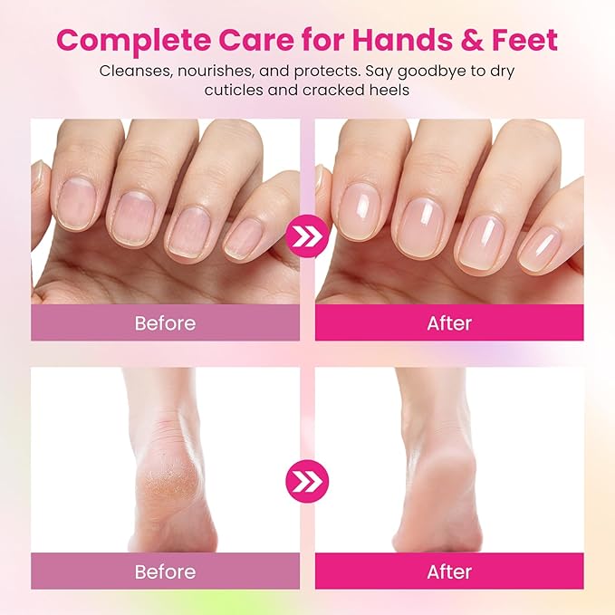 Cuticle Remover Kit: 13Pcs Manicure Pedicure Kit with Cuticle Remover Cream & Oil, Cuticle Trimmer, Cuticle Pusher, Foot File, Nail File and Buffer Set, Perfect for Women’s Home & Salon Nail Care Prep