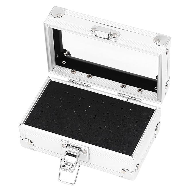 Dioche Nail Drill Bits Holder - Dustproof, Drop Resistant Multi Hole Nail Drill Bits Stand Displayer Organizer Container