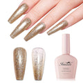 Imtiti 10ml Gold Glitter Gel Nail Polish Long Lasting Soak Off UV Led Christmas Gold Gel Polish Salon DIY at Home Gift for Women 1Pcs