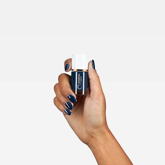 Mineral Fusion Nail Polish, Dark Blue, Deep Dive Deep Dive 0.33 Fl Oz (Pack of 1)