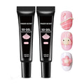 5D Nail Art Sculpting gel Kit-2PCS 10g/0.35floz Unleash Your Creativity in Art Sculpting 5D Nail Gel Dimensional designs Ideal for both professional and Home DIY