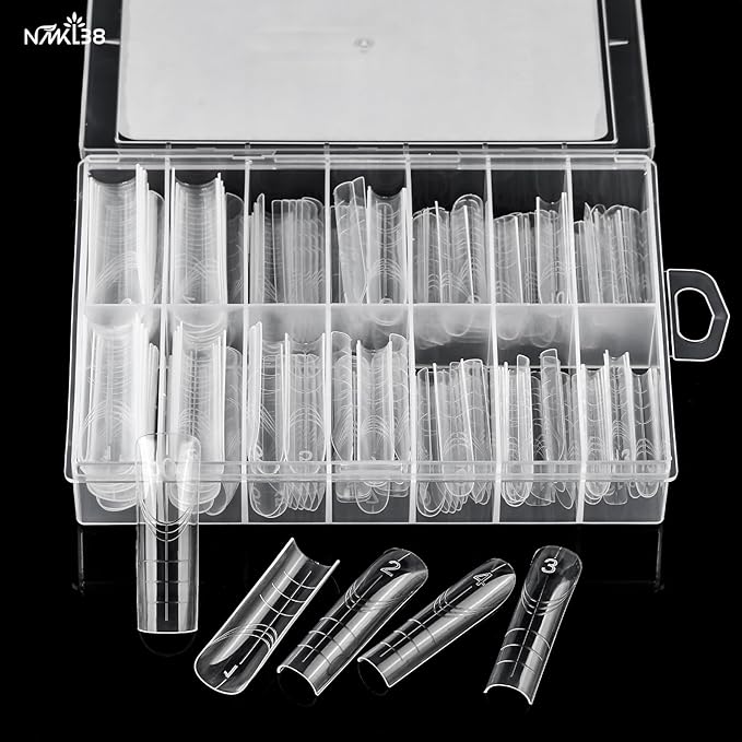 NMKL38 120PCS Dual Nail Forms 12 Sizes Extension Poly Nail Gel Full Cover Nail Molds (TI17U)