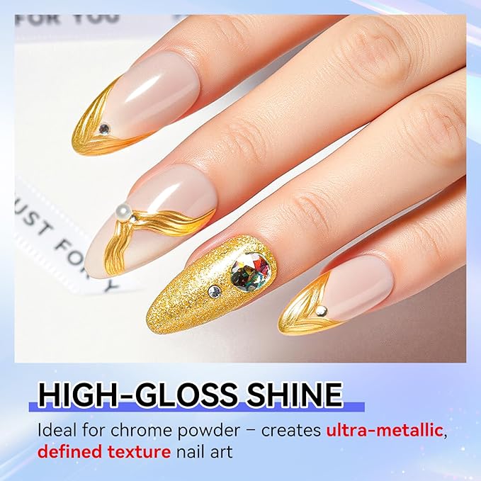 Makartt 3D Gel Nail Art: 3d Sculpting Gel for Nail Art Mirror Chrome Nail Powder Gels Polish Craving 3D Metal Painting Drawing Design Sculpture Gels Nail Decoration Manicure DIY