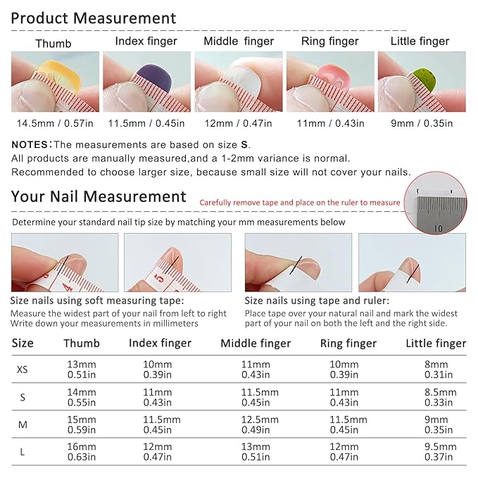 Summer Fruit Press on Nails - Vibrant Almond Shaped Fake Nails with Kiwi, Watermelon & Avocado Designs | Reusable Colorful Nail Art for Women | Tropical Fruit Manicure Set (Medium Length,L)
