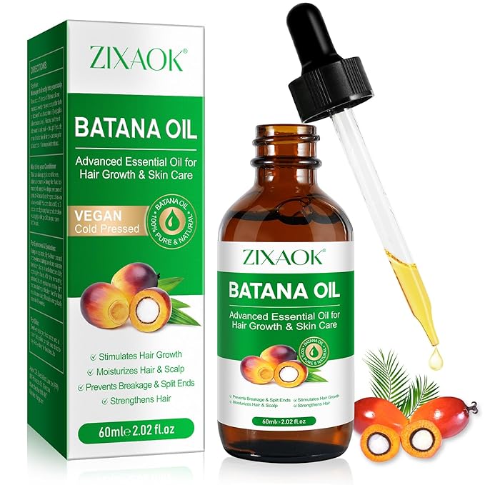Batana Oil - Organic Cold-Pressed Hair Treatment for Growth, Eyelashes, Eyebrows, Skin & Nails