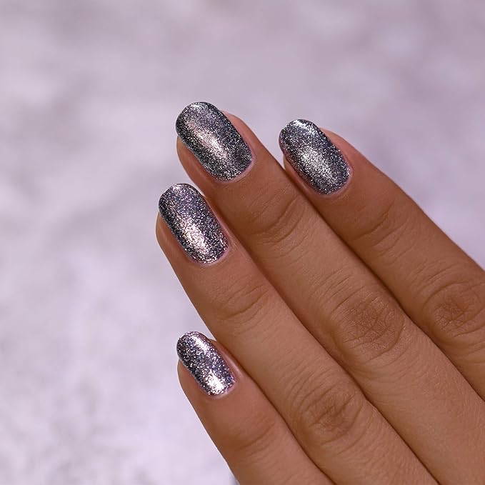 ILNP Carbon - Sleek Gunmetal Holographic Ultra Metallic Nail Polish