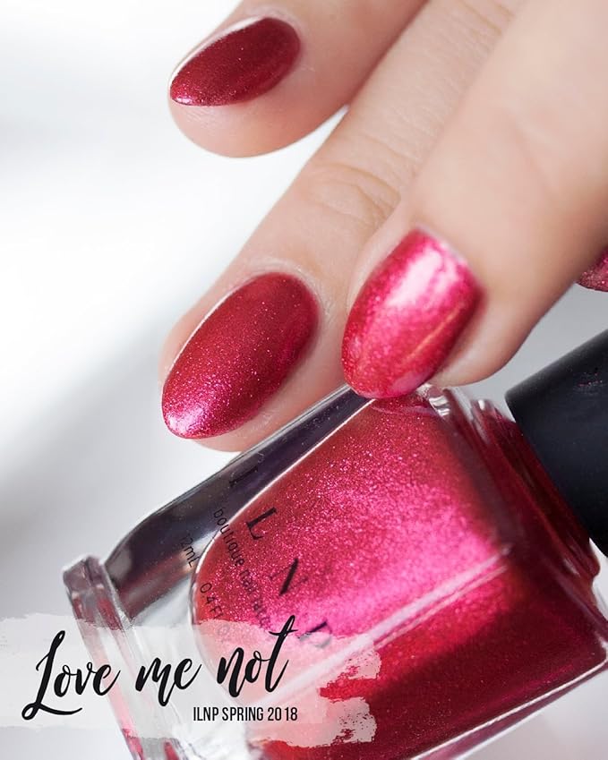 ILNP Love Me Not - Cardinal Red Ultra Metallic Bright Nail Polish