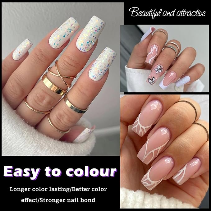 LoveOurHome 600pc Medium Square Nail Tips Clear Fake Nails Square Gel Nail Tips Full Cover Acrylic Nails Clear Press on Nails Medium False Nail 15 Sizes Fingernails for Gel Nail Extension