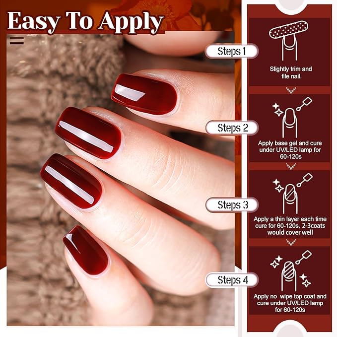 JEWHITENY 30pcs Gel Nail Polish Kit With 27 Colors + Matte Top Coat, Base Coat And Top Coat Polish Set For Manicure Nail Art Salon/Home Starter (Packaging May Vary)