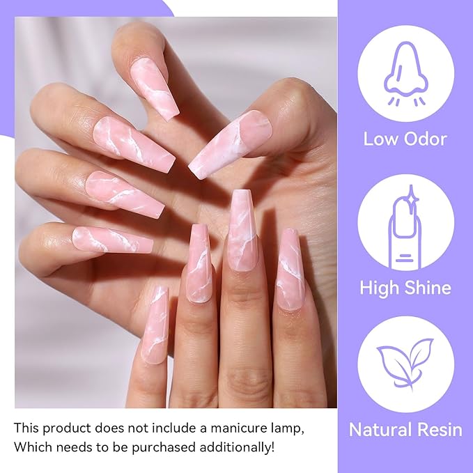 JODSONE 12 PCS 16.5 ml Gel Nail Polish Same Color Same Bottle with Base Coat and Top Coat, 10 Colors for At-Home Salon Nail Art, Holiday Gifts