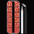 Resin Rhinestones for Crafting, 2/3/4/5/6mm Flatback Jelly Rhinestones, 1 Box Red AB Non Hotfix Crystal Gems for Bedazzling Crafts Mugs Tumblers Clothes Makeup Nail
