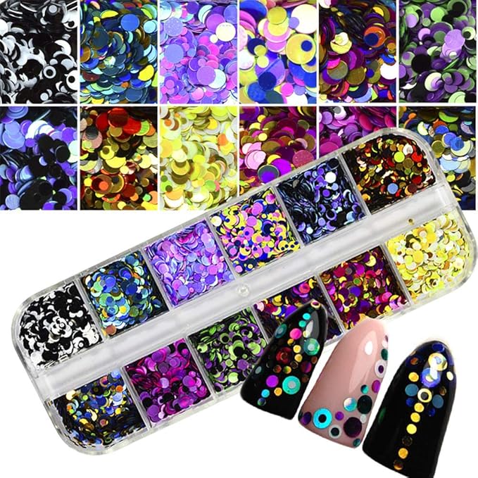 Butterfly Nail Glitter for Nail Art 24 Colors Splarkly Nail Decals Nail Sequins Flake Acrylic Manicure Paillettes Ultrathin Face Body Glitters for Nail Art Decoration Dutterflies for Nails (Butterfly)