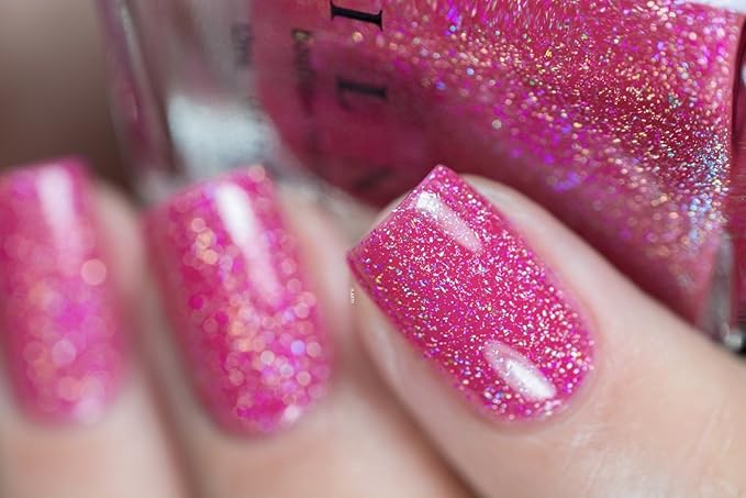 ILNP Jello Shot - Paradise Pink Holographic Sheer Jelly Nail Polish