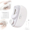 Electric Nail Trimmer Clippers, 3 in1 Automatic Electric Nail Clipper with Polishing for Fingers and Toes with 2 Adjustable Speeds, Electric Toe Nail Cutter for Adults Students Seniors (White)