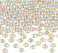 2880 Pieces SS12 Citrine AB Hotfix Rhinestones Flatback Round Crystal Glass Rhinestones Gems for Crafts Nail Face Art Clothes Shoes Bags DIY