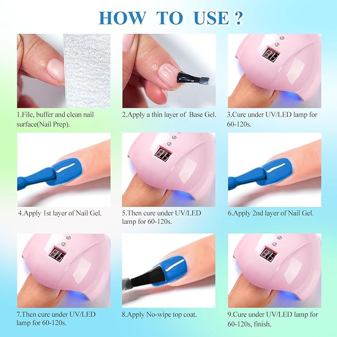 MTSSII Glitter Gel Nail Polish 18 Pcs Blue Purple Green White Gel Nail Polish with Base Gel Set Pink Blue Black Reflection Glitter Polish Kit for DIY Nail Art Women Gifts
