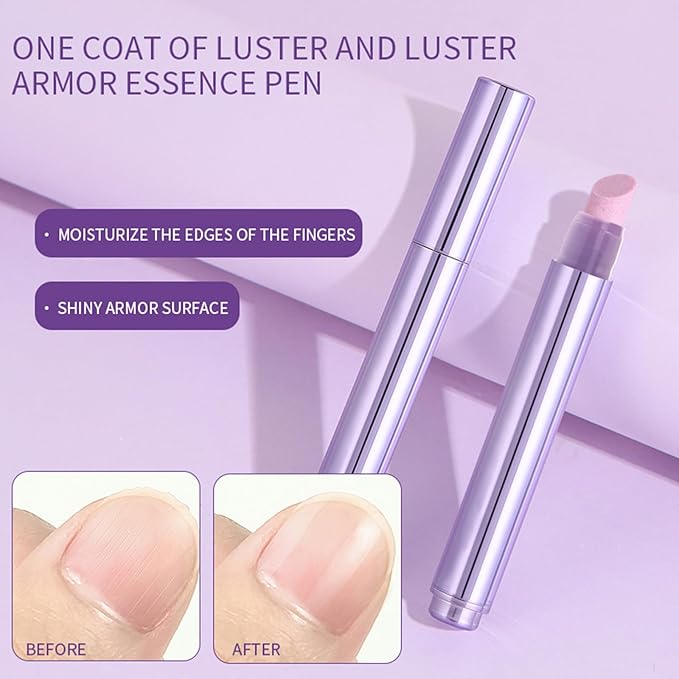 Ceramic Cuticle Oil Pusher Pen - 2PCS Nail Cuticle Remover Oil Pen - Nail Care Oil Cuticle Pusher with Ceramic Tip for Hangnails & Dry & Damaged Nail