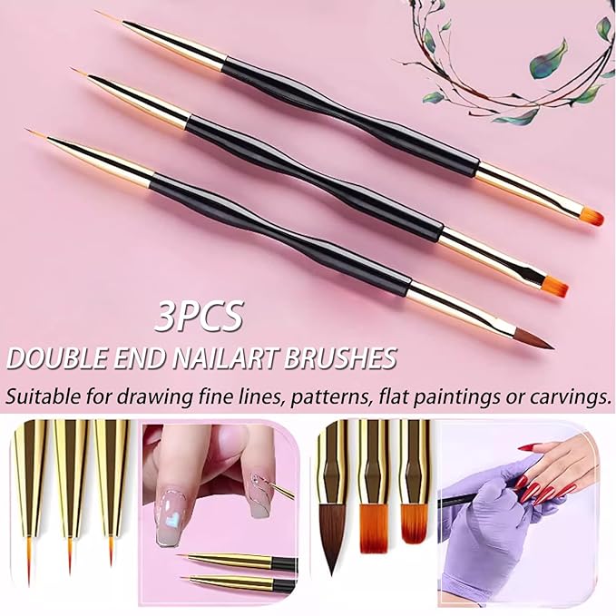 Professional Nail Art Brush Dotting Tools Kit (N31 Black)