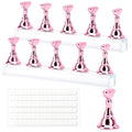 Nail Stand Nail Holder for Painting Nails 2 Sets Press on Nails Stand Display with 96 Pcs Reusable Adhesive Putty Clay Magnetic Acrylic Nailss Art Tools Accessories for Home DIY Salon Supplies Pink