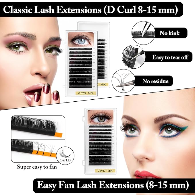 Eyelash Extension Kit for Beginners, 345 PCS Practice Supplies: Mannequin Head with Removable Eyelids, Extension Glue, Remover, Individual Lashes, Tool Kit with Everything