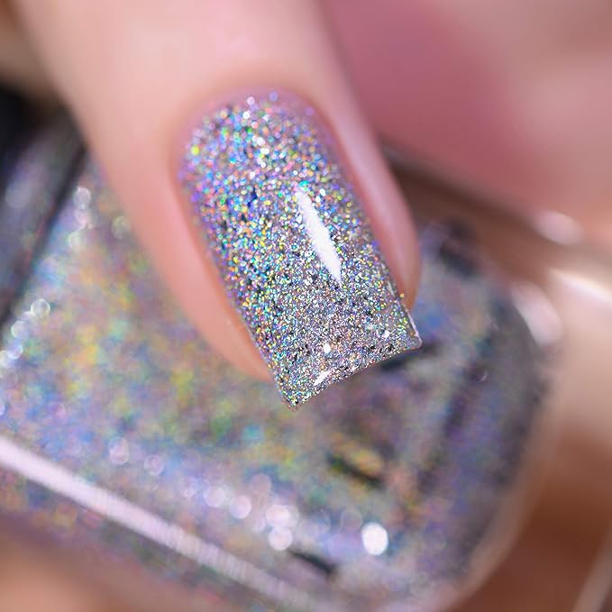 ILNP The Lighthouse - Intense Silver Ultra Holographic Metallic Nail Polish