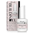 IBD Building Gel Sheer Pink – Hard Builder Gel for Nails Extensions, Soak-Off UV/LED Nail Enhancement for Strong Natural Nails, 0.5 oz