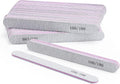 BTYMS 50Pcs Nail Files for Acrylic Nails 100/180 Grit, Reusable Buffering Files Double Sided Emery Boards for Nails