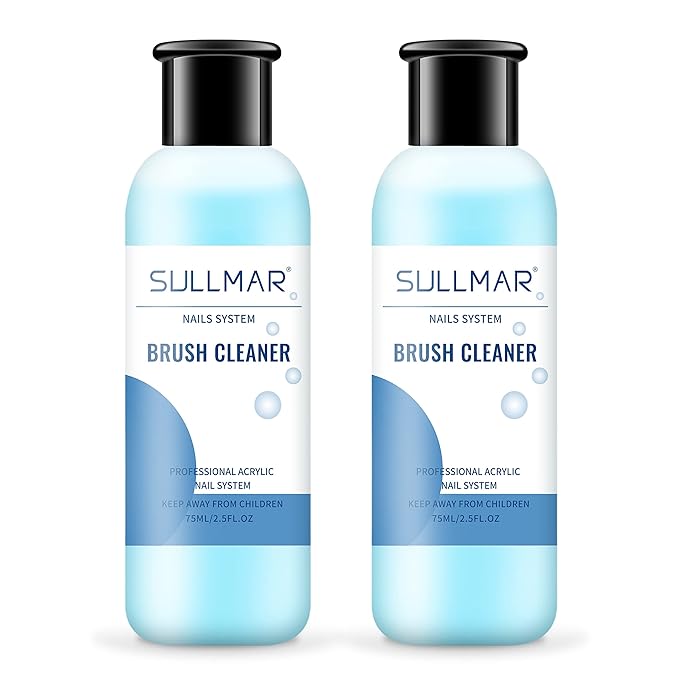 Nail Brush Cleaner 5fl.oz 150ml Nail Brush Cleaner And Conditioner Quickly Clean Nails Art Brush Acrylic NailBrush DIY Salon At Home
